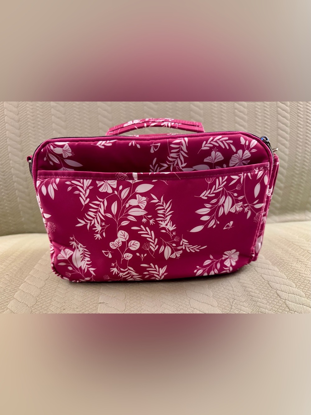 Lug Rider Crossbody w/Top Handle Bag Flourish Berry EUC - Picture 3 of 16